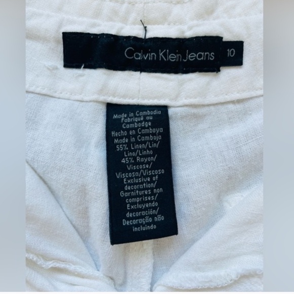 Calvin Klein Linen Blend Pants - Picture 5 of 5